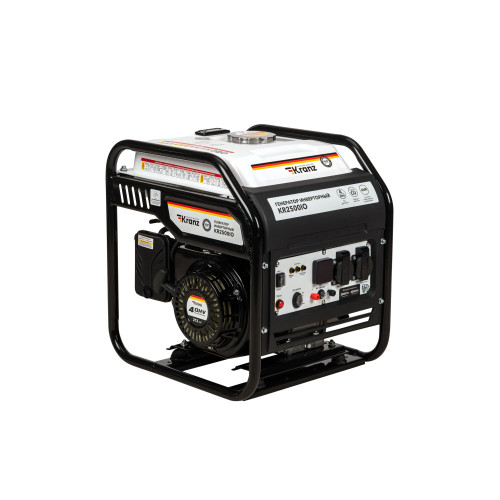 Электрогенератор бензиновый инверторный Kranz KR2500IO 2.5 кВт, 96 дБ, 27 кг