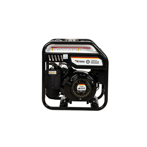 Электрогенератор бензиновый инверторный Kranz KR3500IO 3.5 кВт, 96 дБ, 27 кг