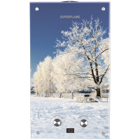 Колонка SUPERFLAME SF0120 Glass (10 л/мин) (с дисплеем) Водопад