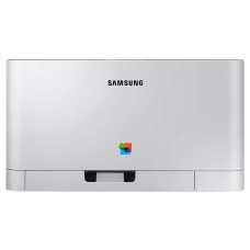 Принтер Samsung Xpress SL-C430 Color Laser Printer SS229F, цветной лазерный A4, 18 4 цв стр/мин, 2400x600 dpi, 64 Мб, подача: 150 лист., вывод: 50 лист., USB старт.к-жи 700 стр. черный, по 500 стр C/M/Y. Исп.к-жи CLT-K404. max 20000 стр/мес