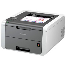 Принтер Brother HL-3140CW, цветной светодиодный A4, 18 стр/мин., 2400x600 dpi, 64 Мб, подача: 251 лист., вывод: 100 лист., USB, Wi-Fi, ЖК-панель