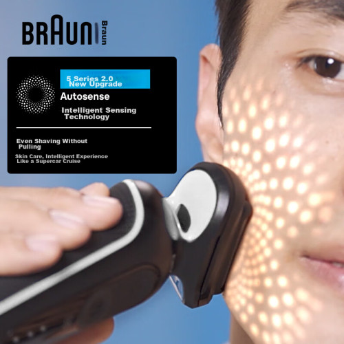 Электробритва BRAUN 50-W1000s черный/белый