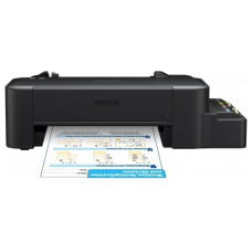 Принтер Epson L120, 4-цветный струйный СНПЧ A4, 8.5 4.5 цв стр/мин, 720x720 dpi, подача: 50 лист., USB старт.чернила - около 2000 ч/б стр, 3500 цв. стр., без учета первой прокачки