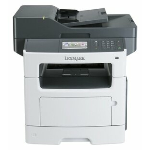 МФУ Lexmark MX410de лазерный принтер/сканер/копир/факс, A4, 38 стр/мин, 1200x1200 dpi, 512 Мб, дуплекс, DADF, подача: 300 лист., вывод: 150 лист., Post Script, Ethernet, USB, цв. ЖК-дисплей