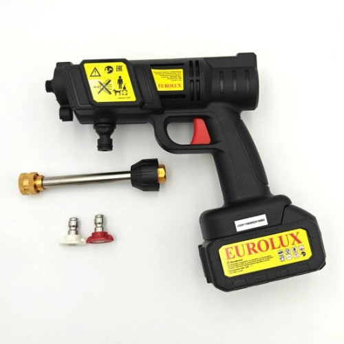 Автомойка аккумуляторная Eurolux M-20Li (с 1 АКБ и ЗУ в комплекте)