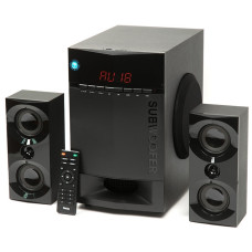 Колонки Dialog Progressive AP-230 BLACK {акустические колонки 2.1, 35W+2*15W RMS, Bluetooth, USB+SD reader}