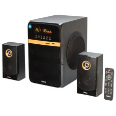 Колонки Dialog Progressive AP-240B BLACK - акустические колонки 2.1, 50W+2*10W RMS, Bluetooth, USB+SD reader