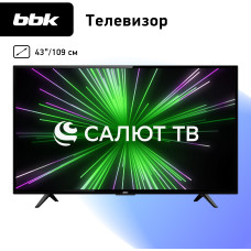 Телевизор BBK 43LEX-7387/FTS2C Салют ТВ черный