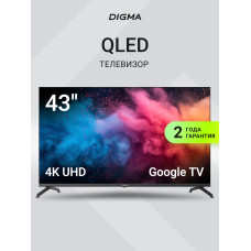 Телевизор Digma DM-LED43UQB31 черный