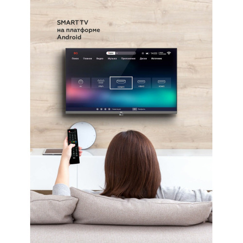 Телевизор Blackton Bt 24FS34B черный/серый