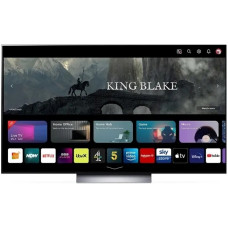 Телевизор LG OLED77C3RLA.ARUB темно-серый/серебристый