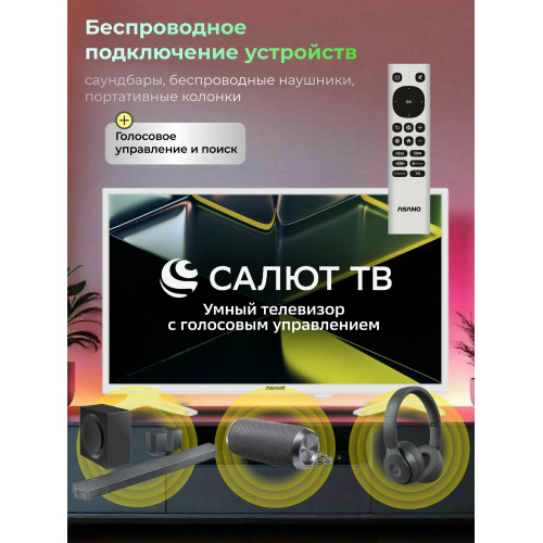 Телевизор ASANO 28LH5011T белый