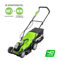 Газонокосилка GreenWorks G40LM35K2