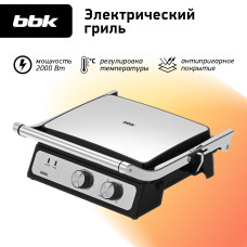 Электрогриль BBK BEG3000 черный/металлик