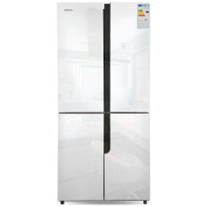 Холодильник GiNZZU NFK-500 белое стекло