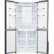 Холодильник Weissgauff WCD 450 Inox Glass NoFrost Inverter