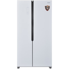 Холодильник Weissgauff WSBS 500 NFW Inverter белое стекло