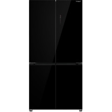 Холодильник Weissgauff WCD 510 Built-in Inverter NoFrost Black Glass