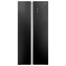 Холодильник GiNZZU NFK-465 черное стекло