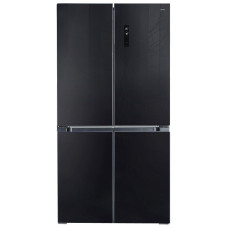 Холодильник GiNZZU NFK-575 черное стекло