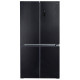 Холодильник GiNZZU NFK-575 черное стекло