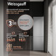 Холодильник Weissgauff WRK 195 D Full NoFrost Dark Grey Glass