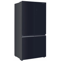 Холодильник HARPER RH6966BW black glass