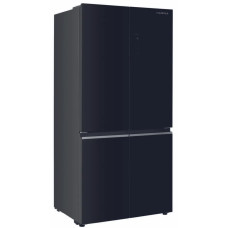 Холодильник HARPER RH6966BW black glass