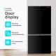 Холодильник HARPER RH6966BW black glass