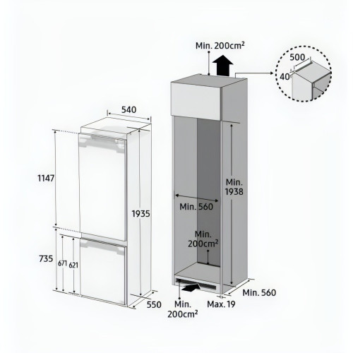 Холодильник Samsung BRB80F30BES0EO