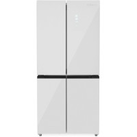 Холодильник ZUGEL ZRCD430W белое стекло