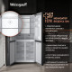 Холодильник Weissgauff WCD 450 White Rock Glass NoFrost Inverter