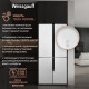 Холодильник Weissgauff WCD 450 White Rock Glass NoFrost Inverter