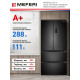 Холодильник MEFERI MFR83Black IX Total no frost french door comfort
