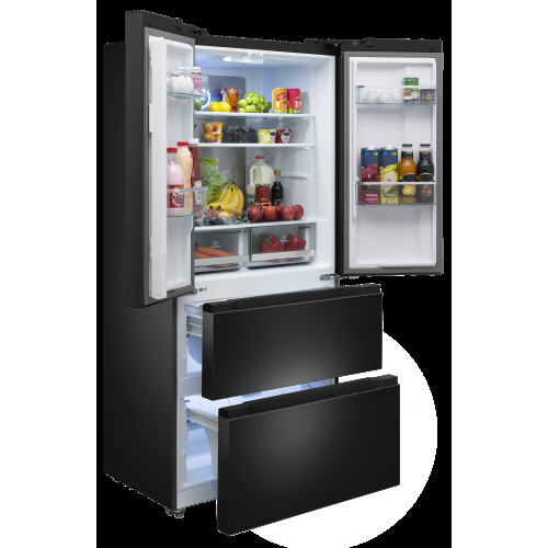 Холодильник MEFERI MFR83Black IX Total no frost french door comfort