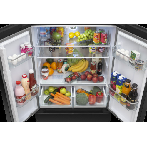 Холодильник MEFERI MFR83Black IX Total no frost french door comfort