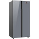 Холодильник Weissgauff WSBS 600 NoFrost Inverter Dark Grey Glass