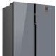 Холодильник Weissgauff WSBS 600 NoFrost Inverter Dark Grey Glass