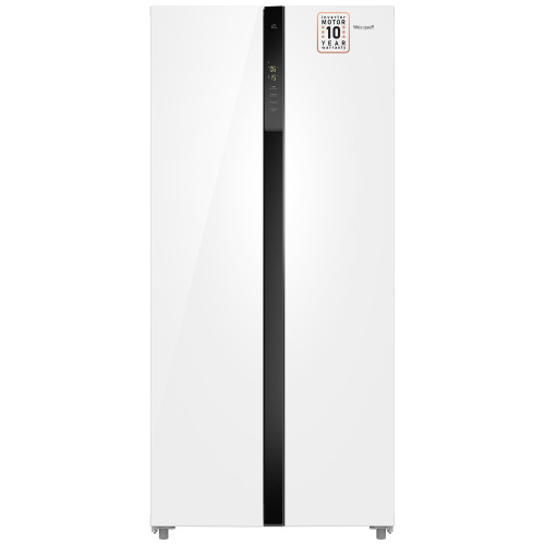 Холодильник Weissgauff WSBS 500 Inverter NoFrost White Glass