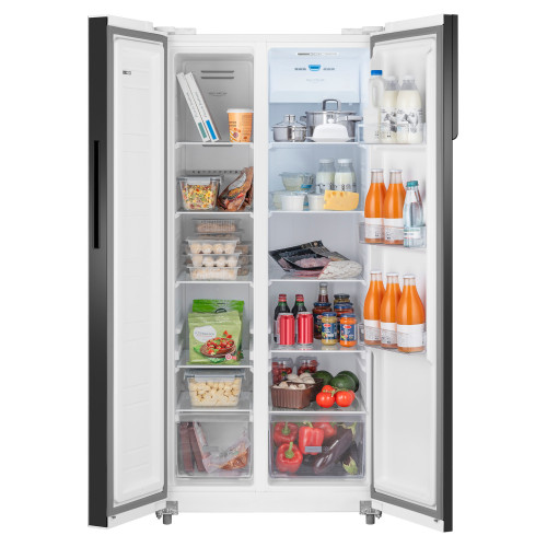 Холодильник Weissgauff WSBS 500 Inverter NoFrost White Glass