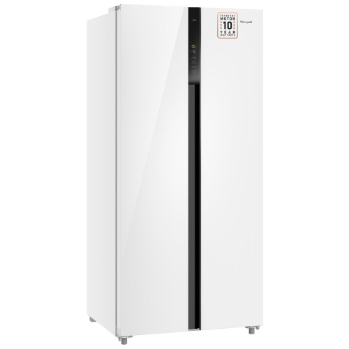 Холодильник Weissgauff WSBS 500 Inverter NoFrost White Glass