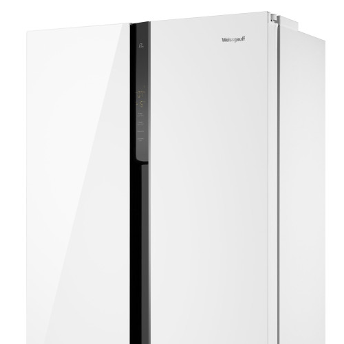 Холодильник Weissgauff WSBS 500 Inverter NoFrost White Glass