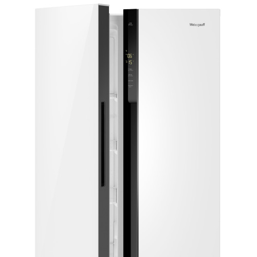 Холодильник Weissgauff WSBS 500 Inverter NoFrost White Glass