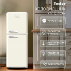 Холодильник TESLER RT-110 Ivory
