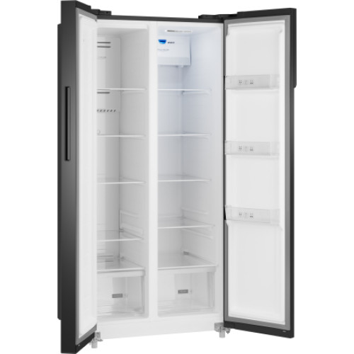 Холодильник Weissgauff WSBS 500 Inverter NoFrost Black Glass