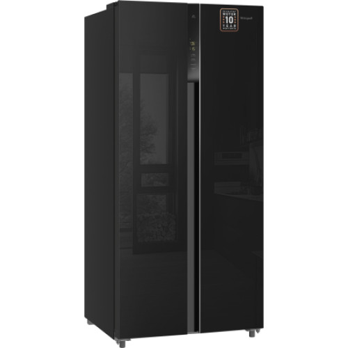 Холодильник Weissgauff WSBS 500 Inverter NoFrost Black Glass