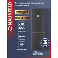 Холодильник MAUNFELD MFF185NFX10 Inverter