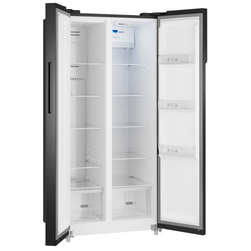 Холодильник Weissgauff WSBS 500 Inverter NoFrost Rock Glass