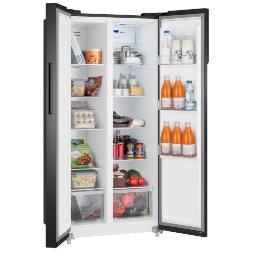 Холодильник Weissgauff WSBS 500 Inverter NoFrost Rock Glass