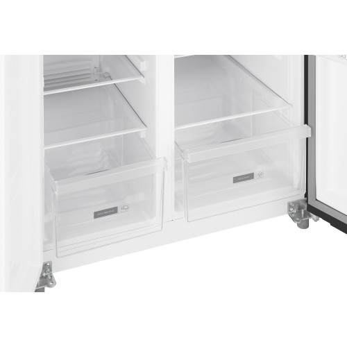 Холодильник Weissgauff WSBS 500 Inverter NoFrost Rock Glass